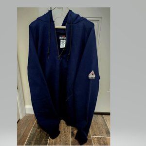 BULWARK FR MEN’S PULLOVER Zip HOODED FLEECE - new and unworn XL